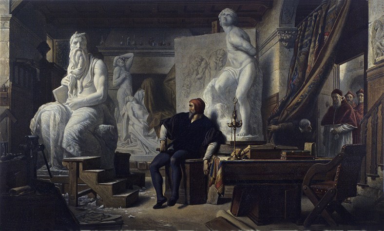 Cabanel-Michelangelo-Visited-in-His-Studio-by-Pope-Julius-II
